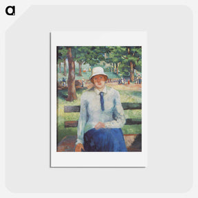 アートポストカード-Unemployed Girl - カジミール マレーヴィチ Postcard.