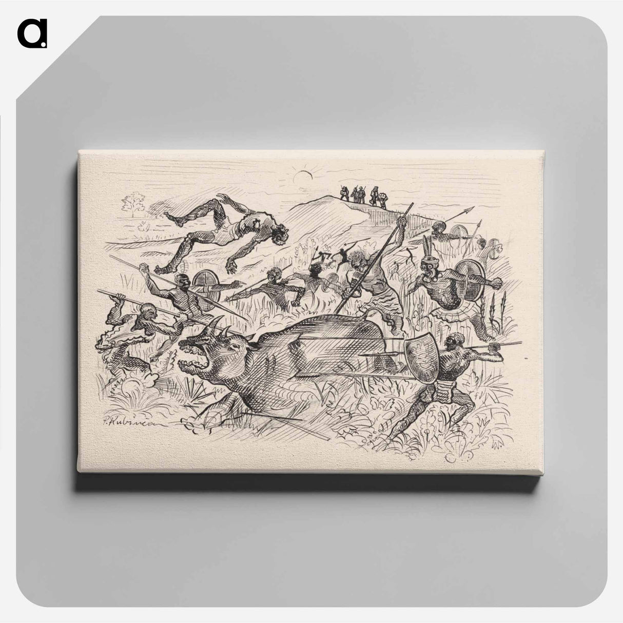 Stories in wilderness - 5 - アーノルド ピーター ワイズ クビンチャン Canvas.