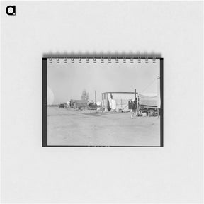 アートメモ帳-View of Kern County migrant camp - ドロテア ラング Memo.