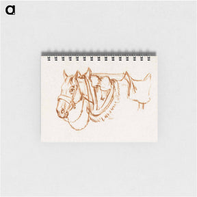 アートメモ帳-Head of a rigged horse - ジャン ベルナール Memo.