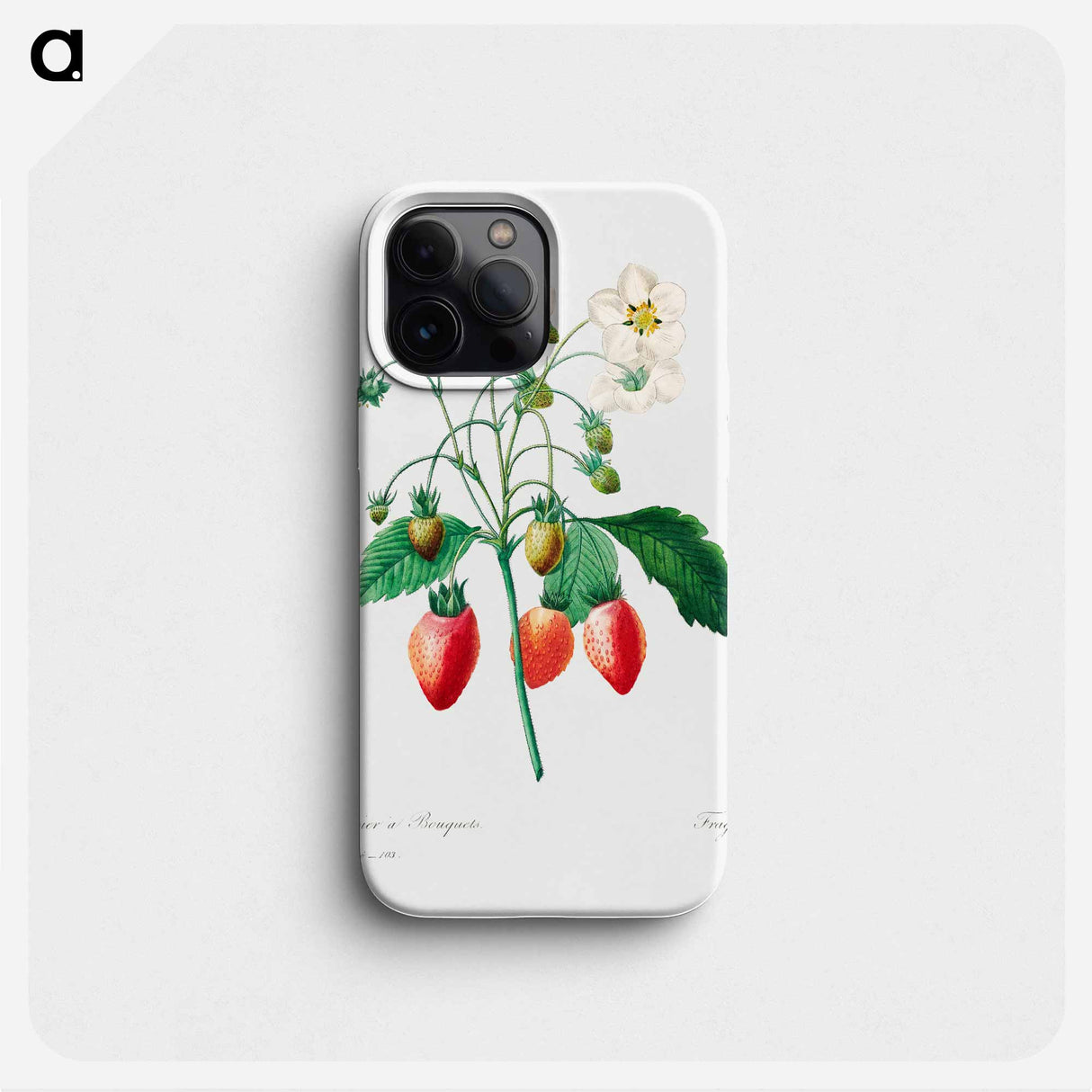 Strawberry - Pierre Joseph Redouté Phone Case.