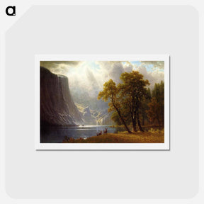 アートポストカード-Yosemite Valley - アルバート ビアスタット Postcard.