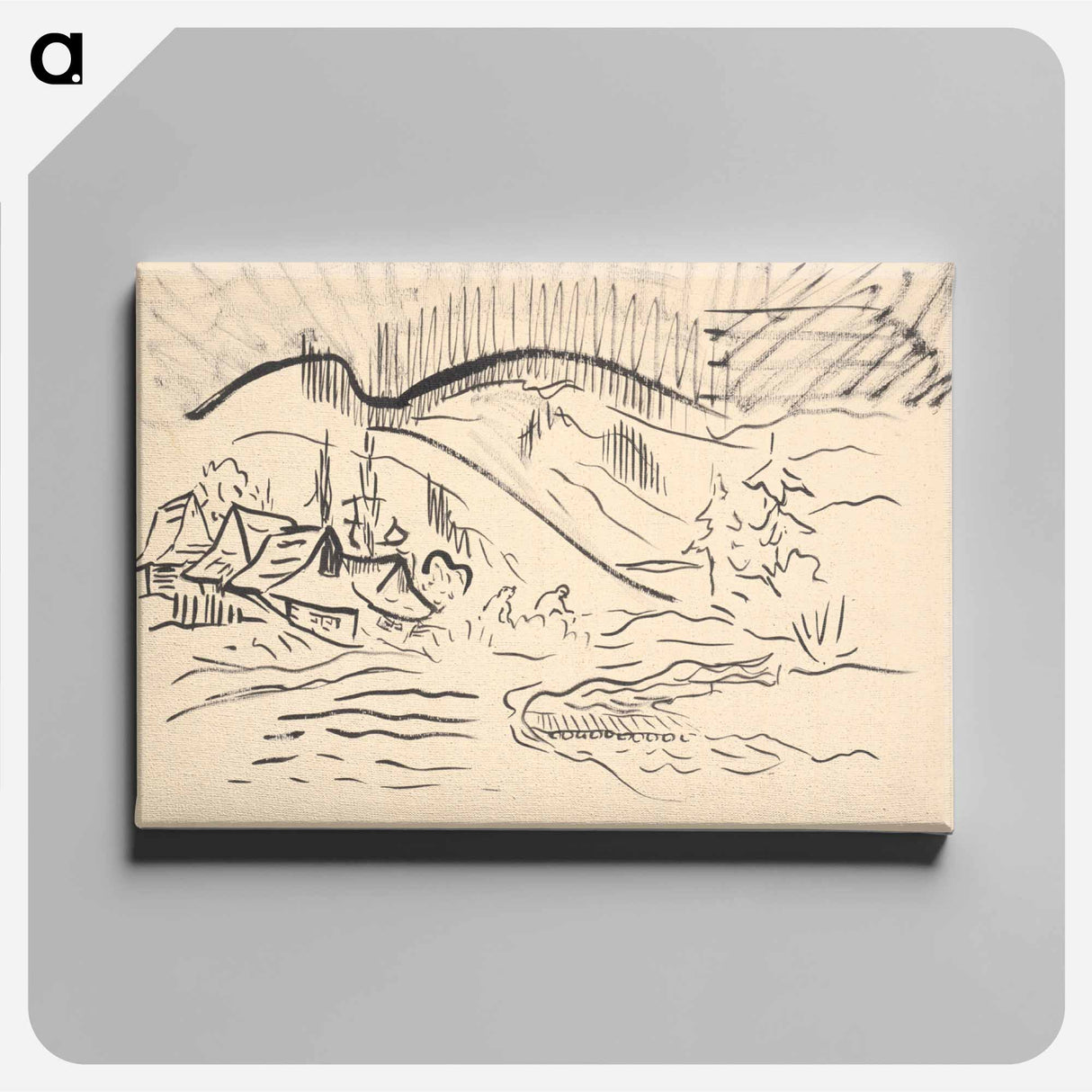 Orava village - アーノルド ピーター ワイズ クビンチャン Canvas.