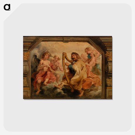 アートポストカード-King David Playing the Harp
 - バーンズ・コレクション Postcard.