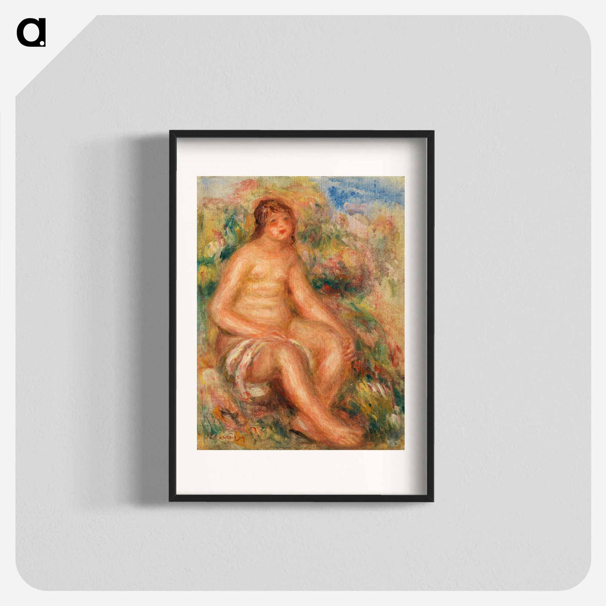 Bather - Pierre-Auguste Renoir Poster.