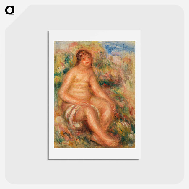 アートポストカード-Bather - ピエール オーギュスト ルノワール Postcard.