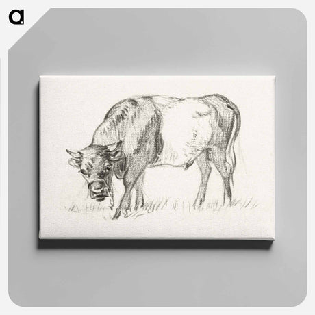 アートパネル-Grazing bull - ジャン ベルナール Canvas.
