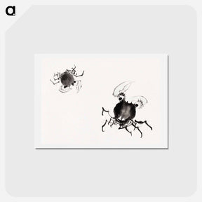 アートポストカード-Japanese crabs - 葛飾 北斎 Postcard.