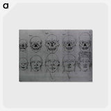 アートポストカード-Evolution of the Head and Skull
 - 国立医学図書館 Postcard.