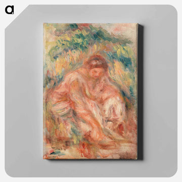 Sketch of a Woman - ピエール オーギュスト ルノワール Canvas.