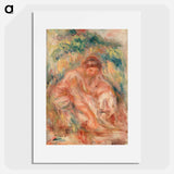 Sketch of a Woman - Pierre-Auguste Renoir Poster.