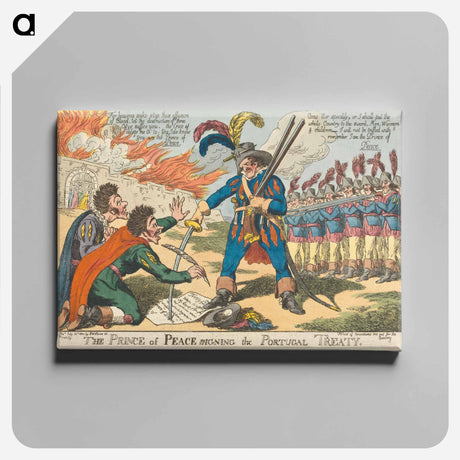 アートパネル-The Prince of Peace Signing the Portugal Treaty
 - イェール大学アートギャラリー Canvas.