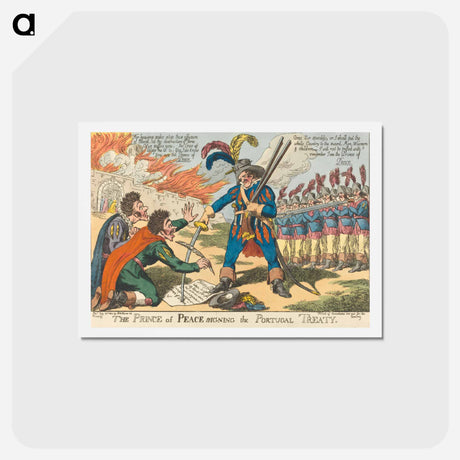 アートポストカード-The Prince of Peace Signing the Portugal Treaty
 - イェール大学アートギャラリー Postcard.