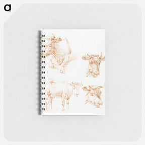 アートメモ帳-Four cows - ジャン ベルナール Memo.