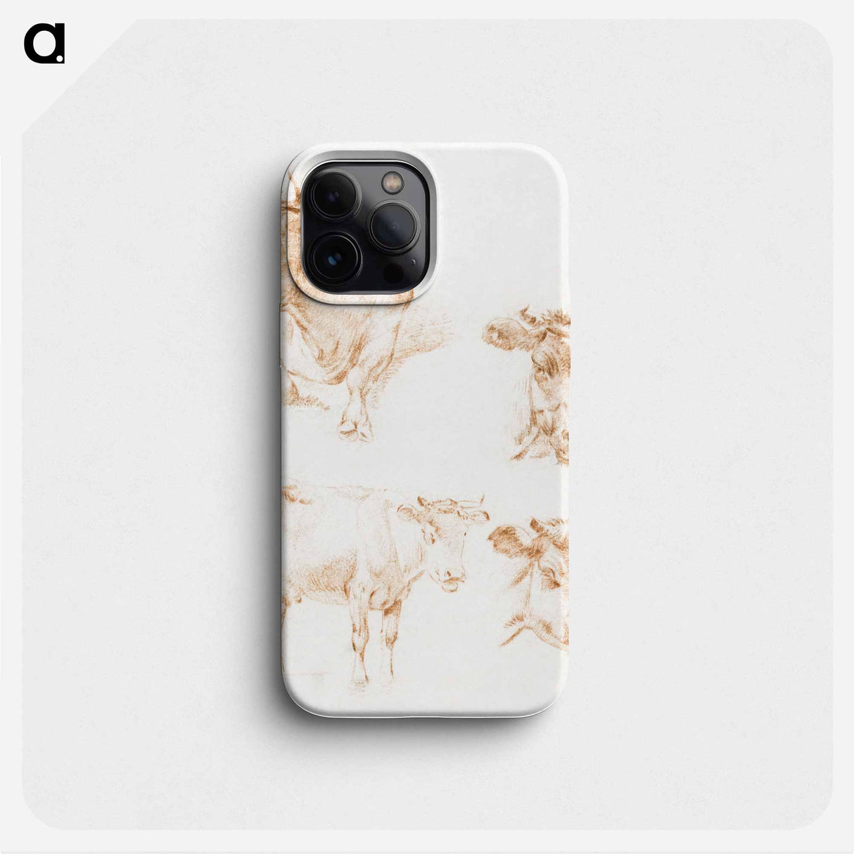 Four cows - ジャン ベルナール Phone Case.