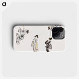 Hokusai's Japanese woman from Album of Sketches - 葛飾 北斎 Phone Case.