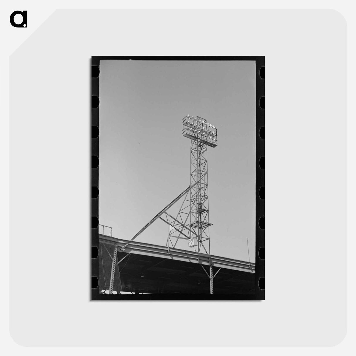 アートポストカード-Baseball Park Signs and Lighting
 - ラッセル リー Postcard.