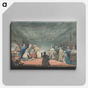 アートパネル-Cottager's Hospitality to Travellers of The Coach Broke Down
 - イェール大学アートギャラリー Canvas.