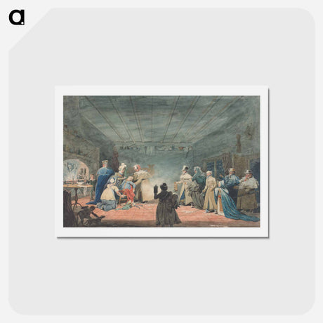 アートポストカード-Cottager's Hospitality to Travellers of The Coach Broke Down
 - イェール大学アートギャラリー Postcard.