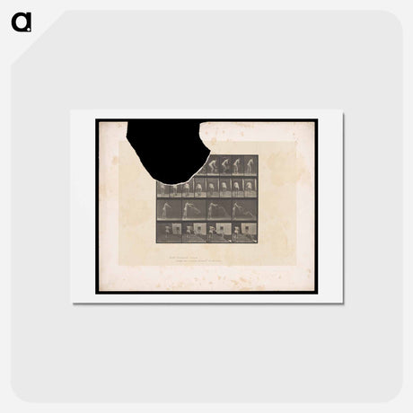 アートポストカード-Woman with Water Bucket
 - エドワード マイブリッジ Postcard.