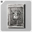 アートパネル-Head of a cow - ジャン ベルナール Canvas.