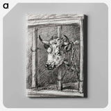 アートパネル-Head of a cow - ジャン ベルナール Canvas.