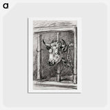 アートポストカード-Head of a cow - ジャン ベルナール Postcard.