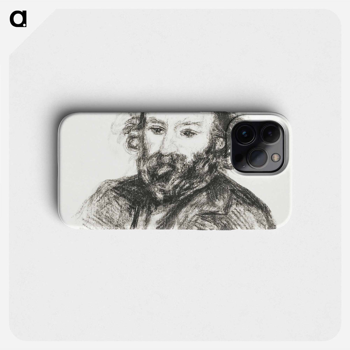 Portrait of Cezanne - Pierre-Auguste Renoir Phone Case.