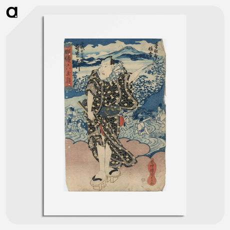 アートポスター-Otowaya Baikō: Famous Places of Yamashiro Province, Ide no Tamagawa
 - 歌川 国貞 Poster.