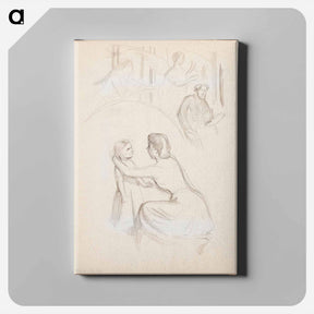 アートパネル-(unknown)part of a sketchbook - アルバート エーデルフェルト Canvas.