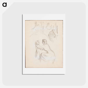 アートポストカード-(unknown)part of a sketchbook - アルバート エーデルフェルト Postcard.
