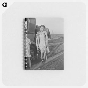 アートメモ帳-Children of Oklahoma drought refugees on highway near Bakersfield, California - ドロテア ラング Memo.