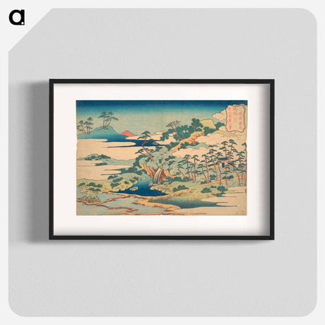 アートポスター-Hokusai's The Sacred Spring at Jōgaku - 葛飾 北斎 Poster.