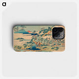 Hokusai's The Sacred Spring at Jōgaku - 葛飾 北斎 Phone Case.