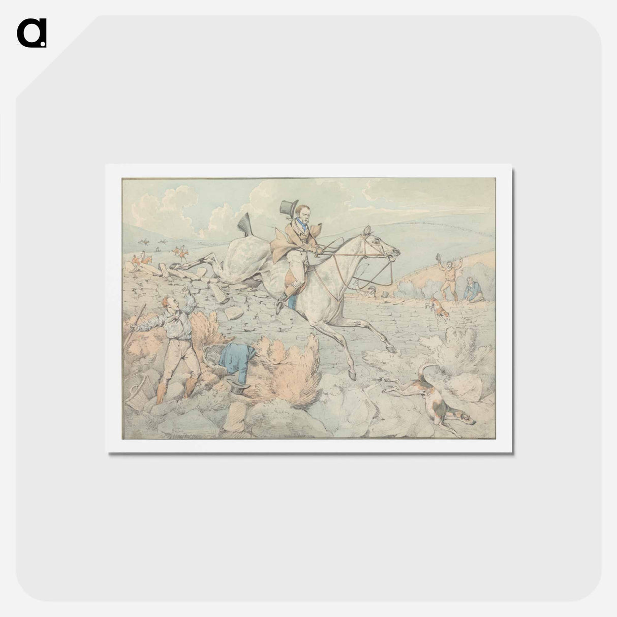 アートポストカード-Some Do and Some Don't: It is All a Notion: Getting Over a Difficulty
 - イェール大学アートギャラリー Postcard.