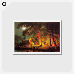 アートポストカード-Oregon Trail - アルバート ビアスタット Postcard.