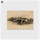 アートポストカード-Hurtti ukko-runon loppuvinjetti - アルバート エーデルフェルト Postcard.