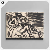 "Seated nude" - アーノルド ピーター ワイズ クビンチャン Canvas.