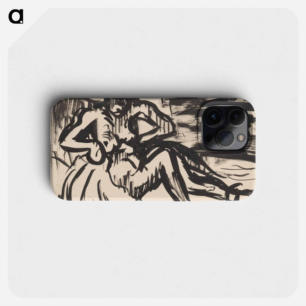 "Seated nude" - アーノルド ピーター ワイズ クビンチャン Phone Case.