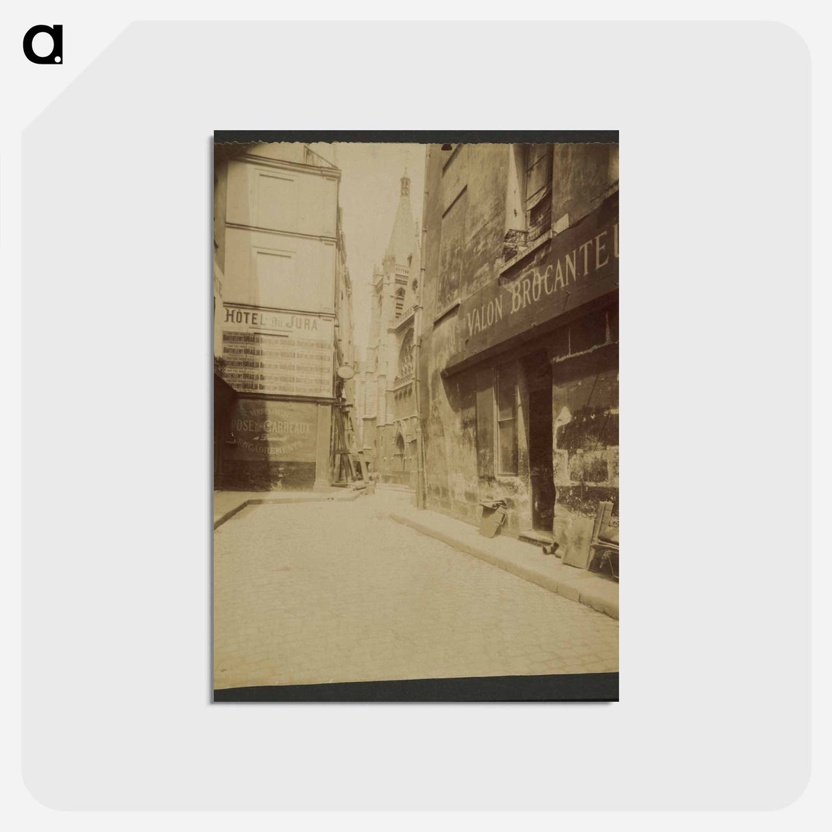アートポストカード-Rue des Prêtres Saint-Severin
 - ウジェーヌ アジェ Postcard.