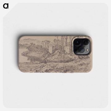 Kiosk of Trajan at Philae - ウジェーヌ ドラクロワ Phone Case.