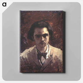 アートパネル-Portrait of Paul Verlaine - ギュスターヴ クールベ Canvas.