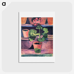 アートポストカード-Pot of Geraniums - アンリ マティス Postcard.