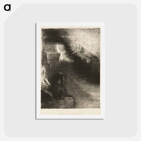 アートポストカード-Pilgrim of the Sublunary World - オディロン ルドン Postcard.