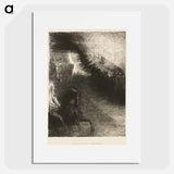 Pilgrim of the Sublunary World - オディロン ルドン Poster.