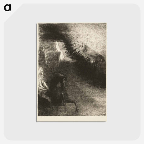 アートポストカード-Pilgrim of the Sublunary World - オディロン ルドン Postcard.