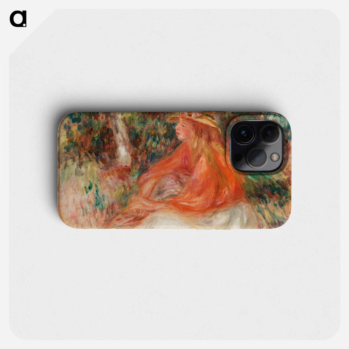 Seated Woman - ピエール オーギュスト ルノワール Phone Case.