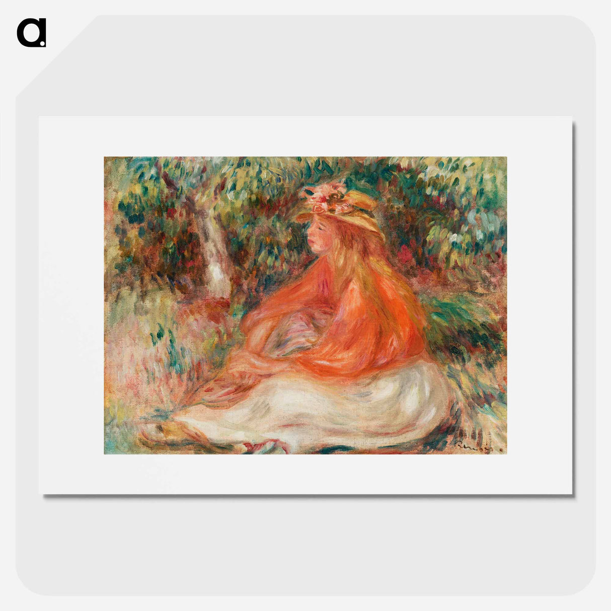 Seated Woman - Pierre-Auguste Renoir Poster.