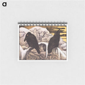 アートメモ帳-Omslag zakkalender voor Van Houten Cacao - テオ ヴァン ホイテマ Memo.