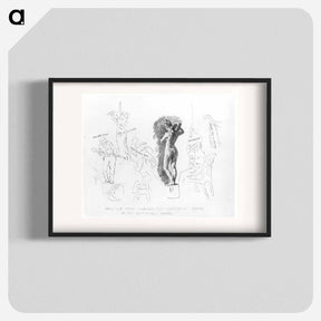 アートポスター-William Rush Carving The Allegorical Figure Of The Schuylkill - トーマス エイキンズ Poster.